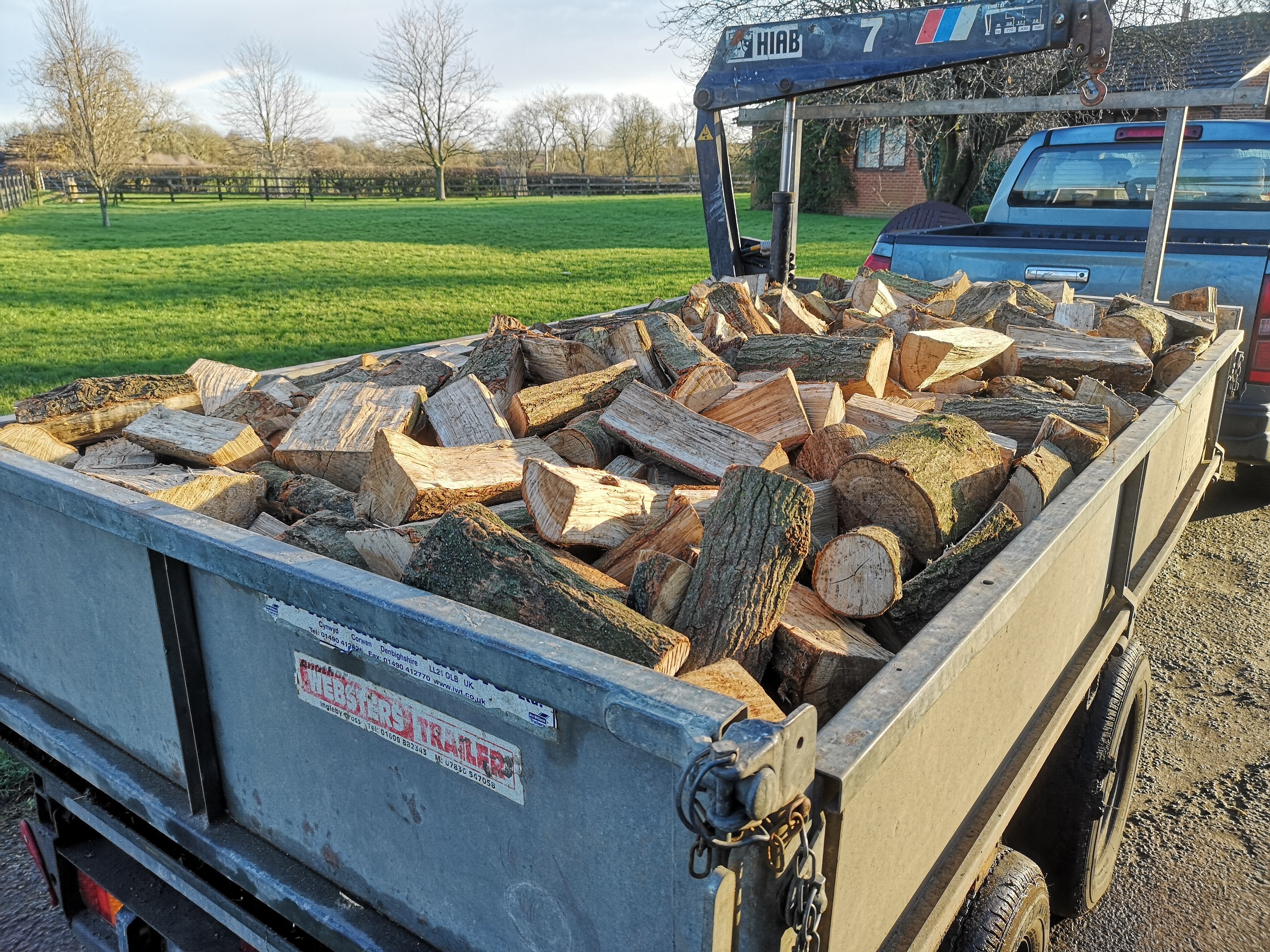 Tipper Trailer Load of Kiln Dried Logs – Tees Valley Firewood