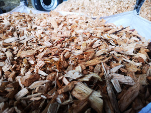 Dumpy bag of Virgin Woodchip for decorative or amenity use